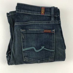 7 for all mankind high waist distressed jeans